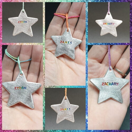 Small Pewter Stars