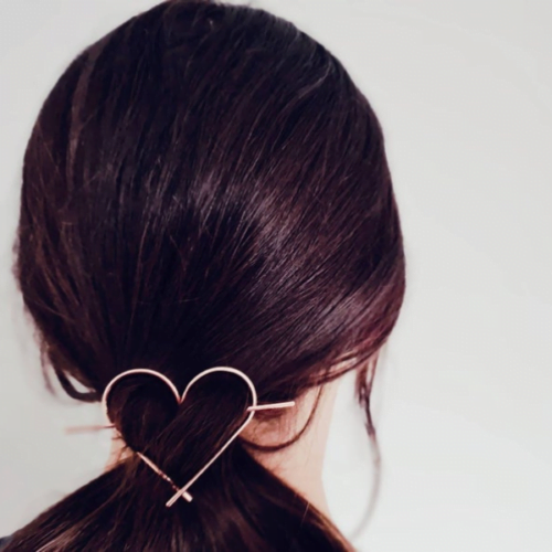 KiJo Jewellery Copper Heart Hair Pin