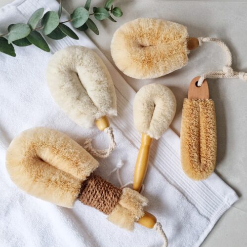 Natural body brushes for self-care rituals, ELYTRUM Conscious Wellbeing and Beauty
