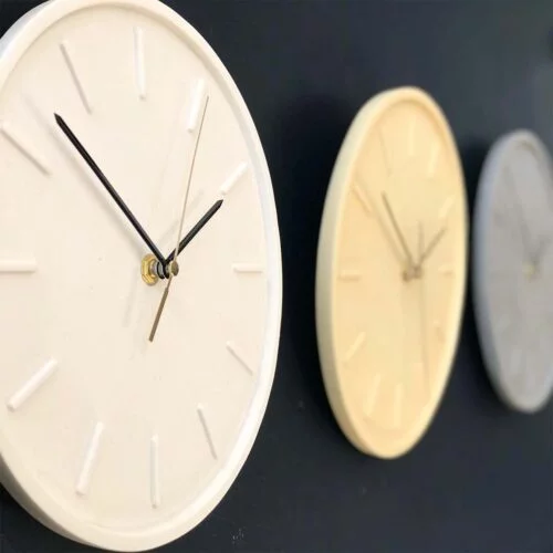 Romy Design Jesmonite Wall Clocks