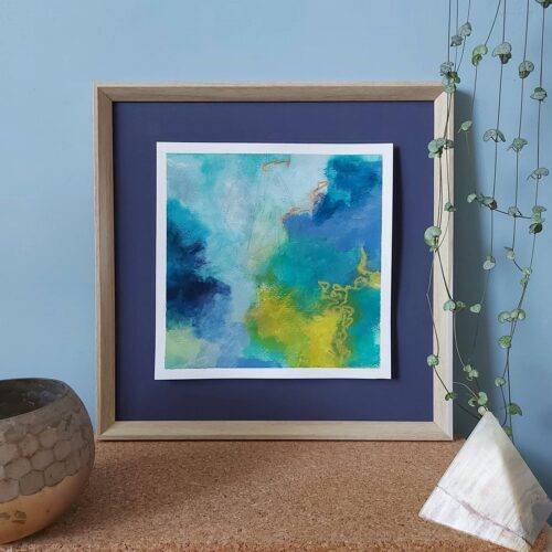 Art By Stacey Mitchell, framed abstract painting