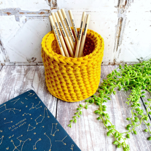 Tink&Reu | Mustard Crochet Pot