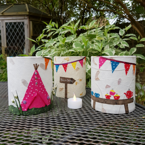 PeachTreePig - Wigwam Garden and Tea and Cake LED Lanterns (© PeachTreePig)