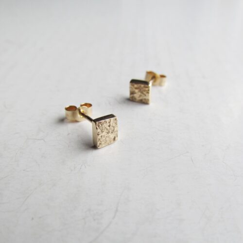 Wilde Works, Tiny Textured Gold Studs