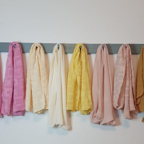 Colour Range of Hand Dyed Scarves