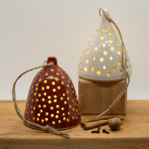 MelanieMadeMud, stoneware lantern