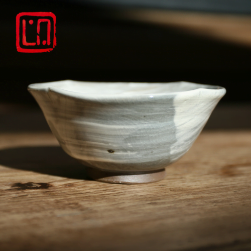 LU Ceramics, Small bowl made with local clay, hakeme brush decorated and wood fired