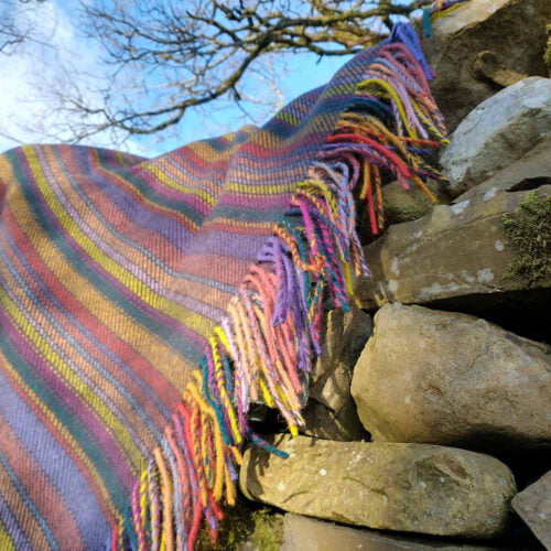 Ali Sharman British Wool striped blanket