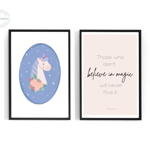 Set of 2 nursery prints by Kate Frances