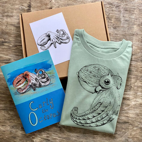 Children's curled octopus gift set